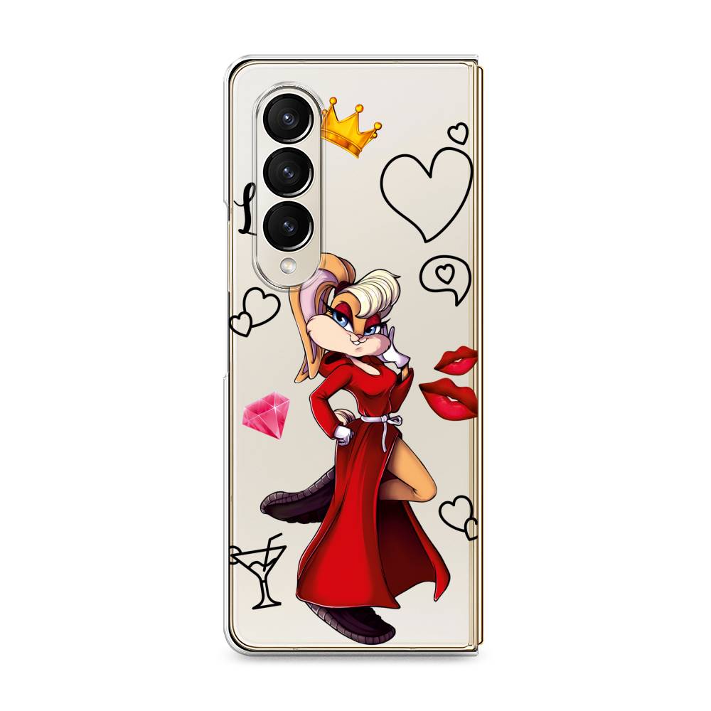 

Чехол на Samsung Galaxy Z Fold 4 "Rich Lola Bunny", Красный;бежевый;оранжевый, 2106950-6