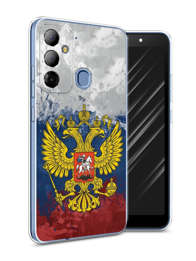 

Чехол Awog на Tecno Pop 6 Go "РФ", Белый;синий;красный, 302950-5