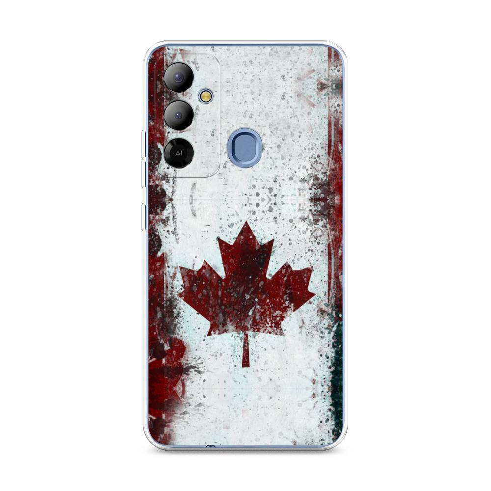 

Чехол Awog на Tecno Pop 6 Go "Канада", Белый;красный;черный, 302950-5