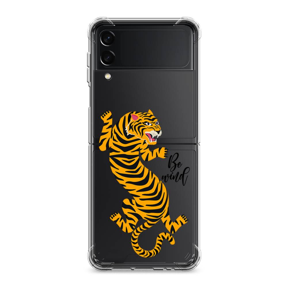 

Чехол Awog на Samsung Galaxy Z Flip 3 / Самсунг Z Flip 3 "Tiger be wind", Желтый;черный, 2103751-1