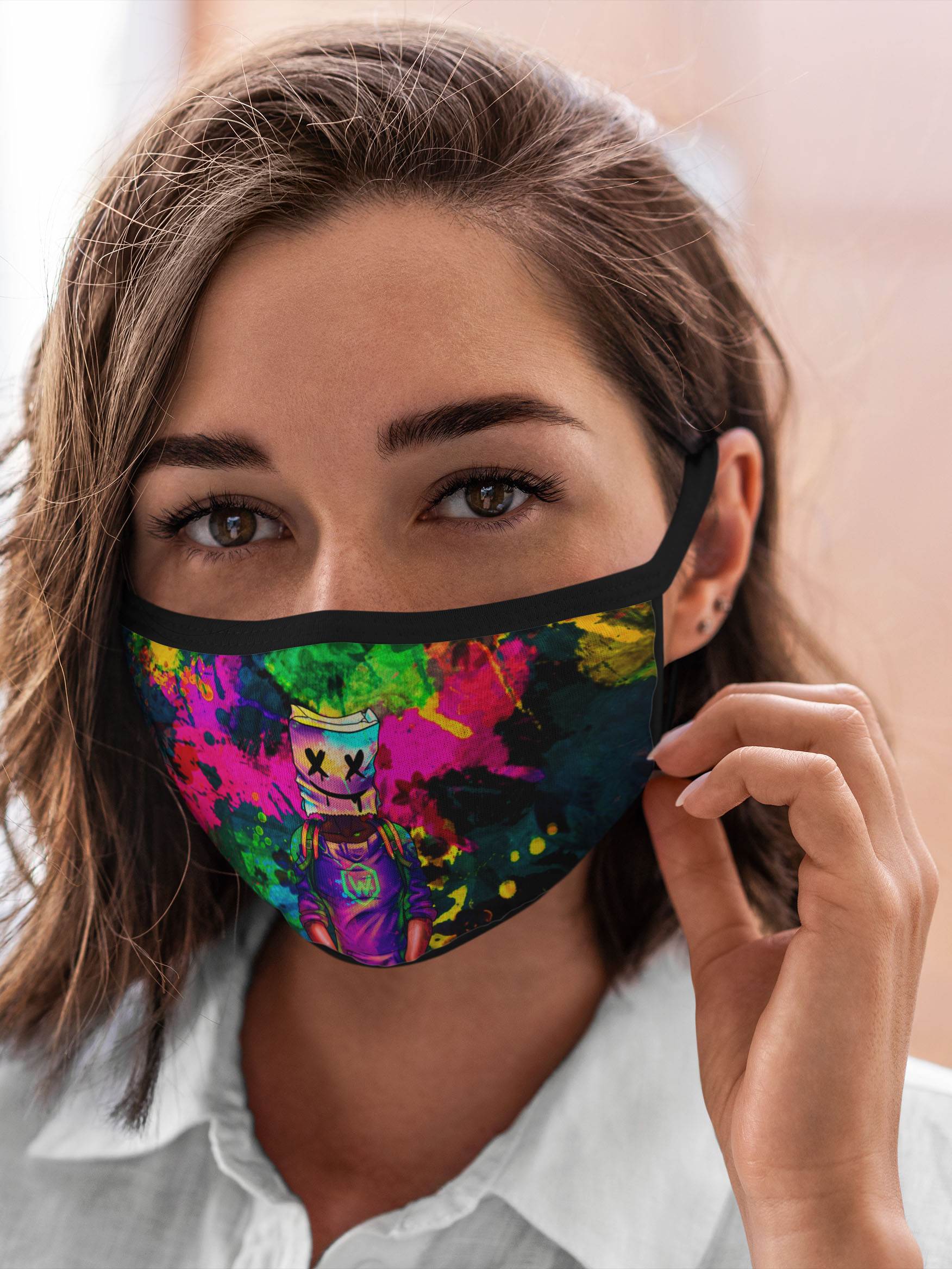

Многоразовая маска унисекс Burnettie Marshmello, Разноцветный, Marshmello