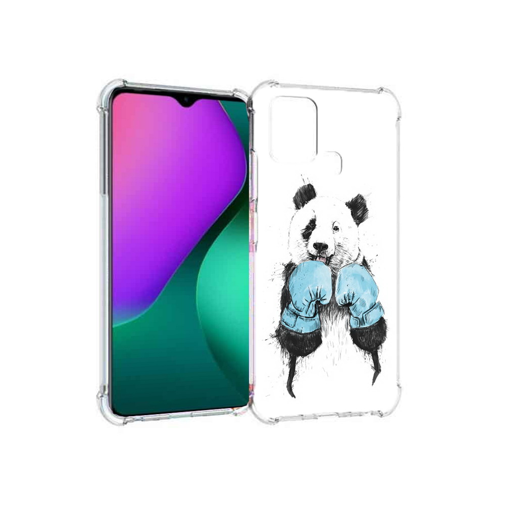 

Чехол MyPads Tocco для Infinix Hot 10 Play панда боксер, Прозрачный, Tocco