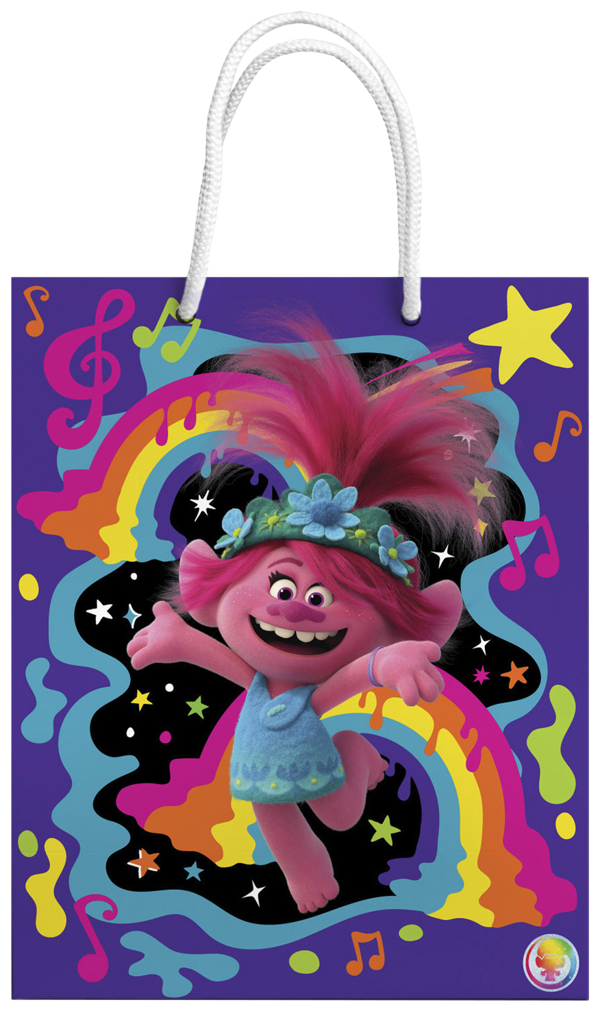 фото Пакет подарочный nd play trolls фиолетовый 22 х 31 х 10 см