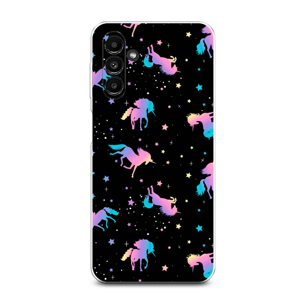 

Чехол на Samsung Galaxy A14 5G "Единороги градиент", Черный;розовый;голубой, 2107250-1