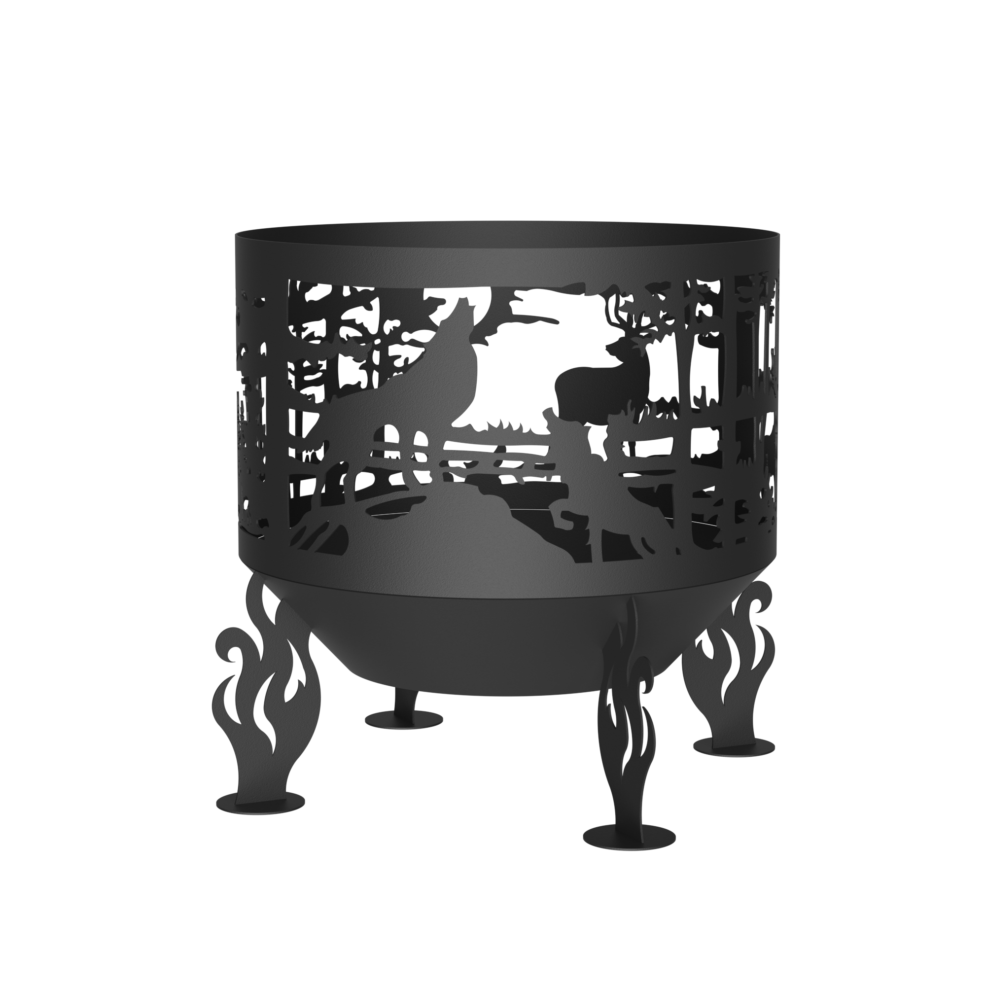 

Костровая чаша Fire-House Волки 600 мм, Костровая чаша
