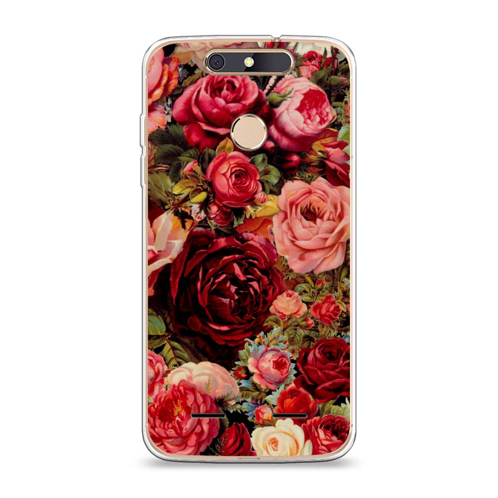 

Чехол Awog на ZTE Blade V8 mini / ЗТЕ Блэйд V8 mini "Розы винтажные", 131950-8