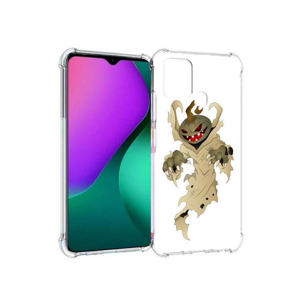 

Чехол MyPads Tocco для Infinix Hot 10 Play призрак хэллоуина, Прозрачный, Tocco