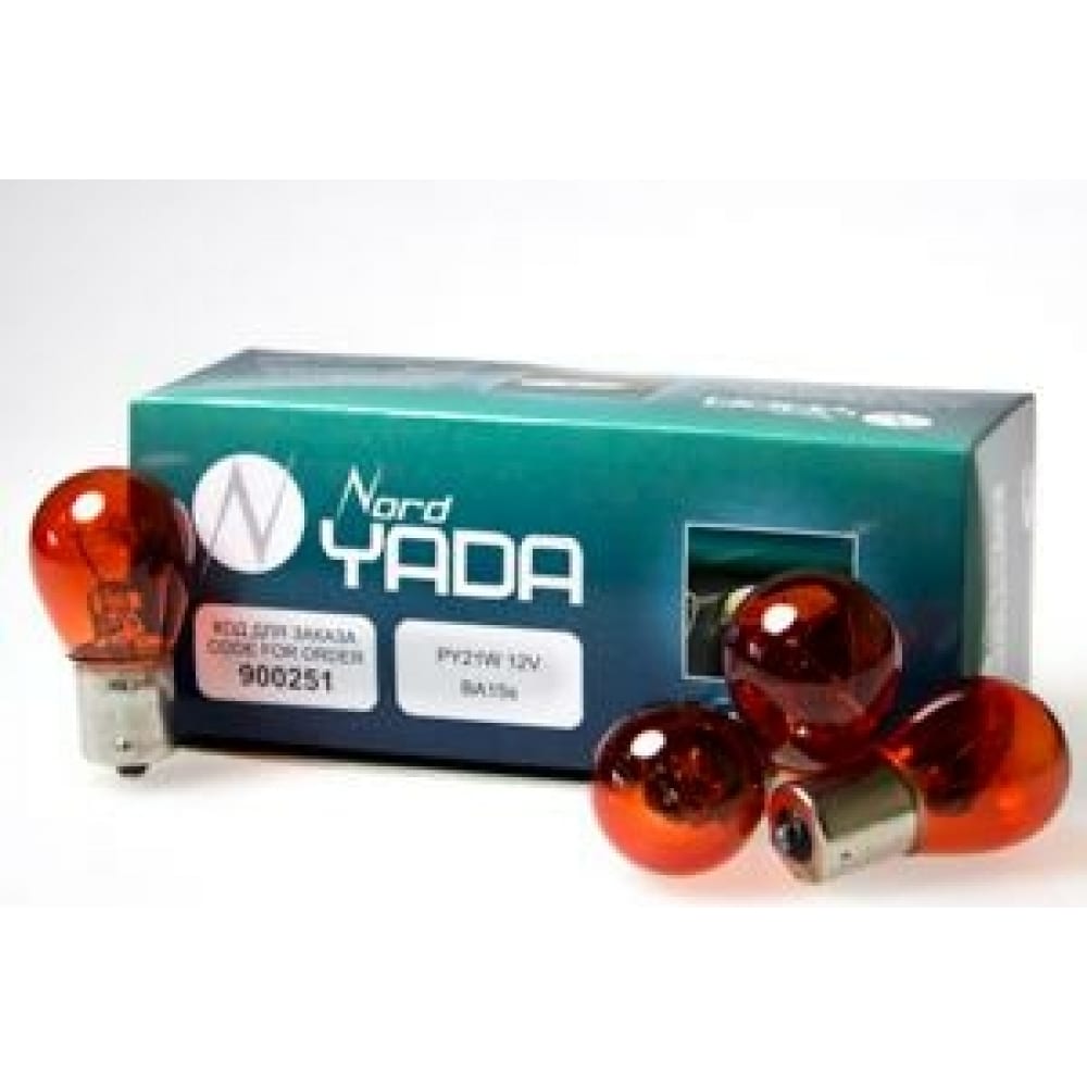 

Лампа Nord-Yada PY21W 12V BA15s автолампа желт. 900251