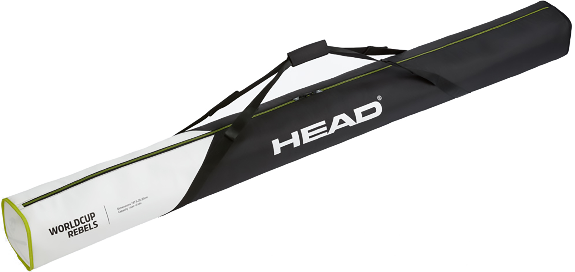 фото Чехол для лыж head rebels single ski bag black/ white/ neon yellow (20/21) ()