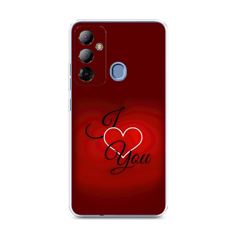 

Чехол Awog на Tecno Pop 6 Go "I love you 3", Красный;черный, 302950-6