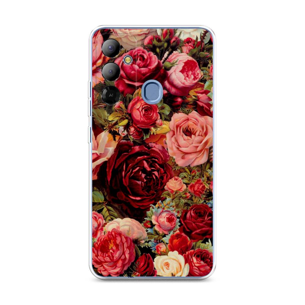 

Чехол Awog на Tecno Pop 6 Go "Розы винтажные", 302950-8
