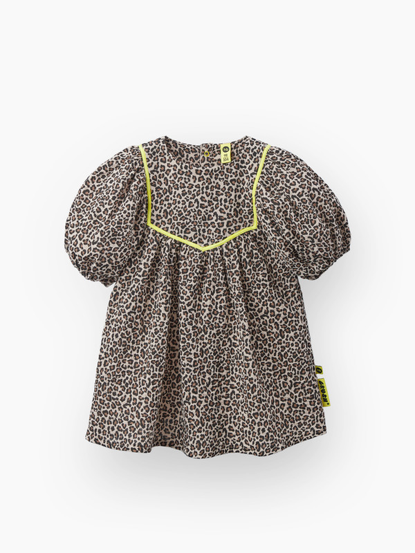 Платье для девочек Happy Baby 88132 цв. коричневый р. 98