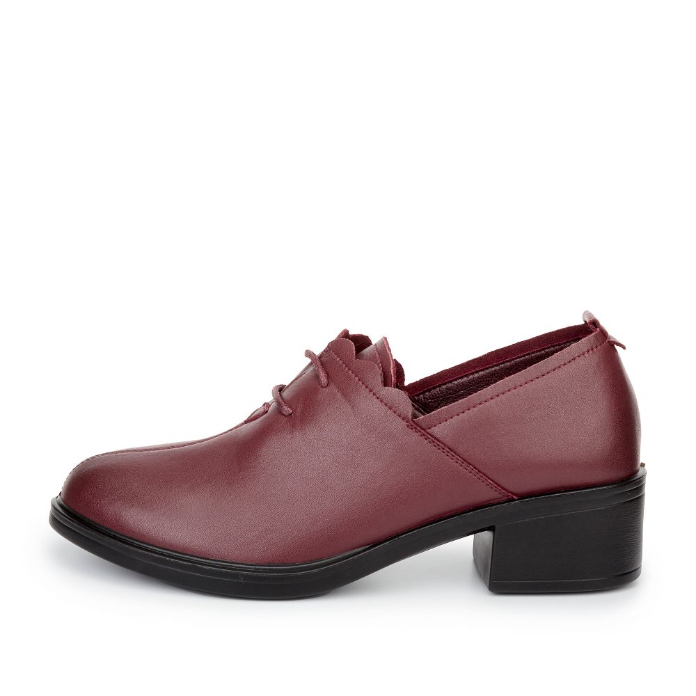 

Полуботинки женские MUNZ SHOES 98-12WA-008VT бордовые 40 RU, 98-12WA-008VT