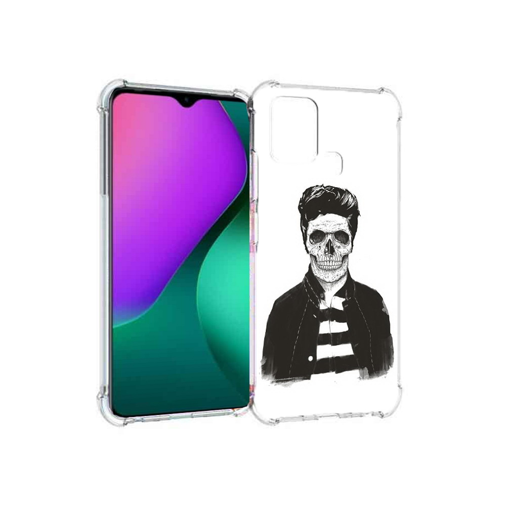 

Чехол MyPads Tocco для Infinix Hot 10 Play скелет, Прозрачный, Tocco