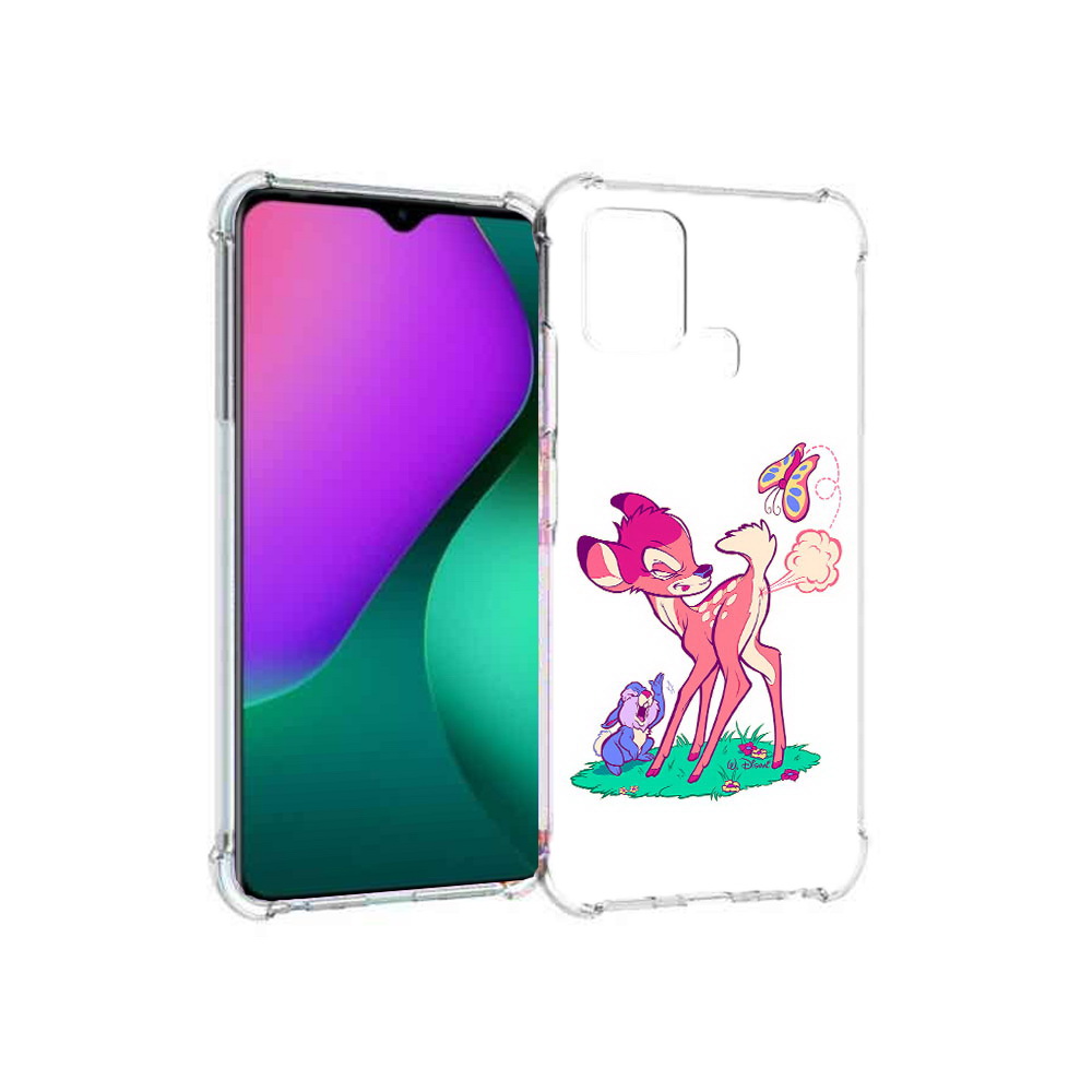 

Чехол MyPads Tocco для Infinix Hot 10 Play смешной олененок, Прозрачный, Tocco