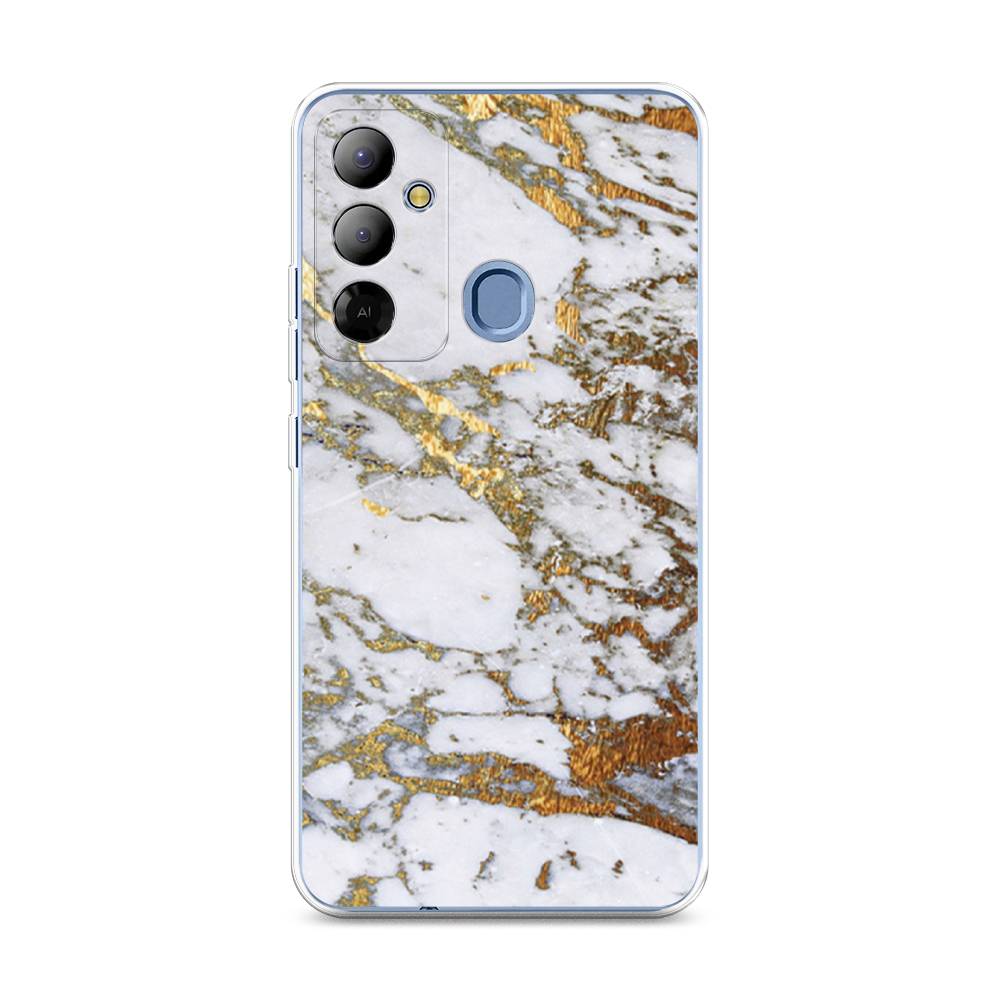 

Чехол Awog на Tecno Pop 6 Go "Белый мрамор", 302950-3