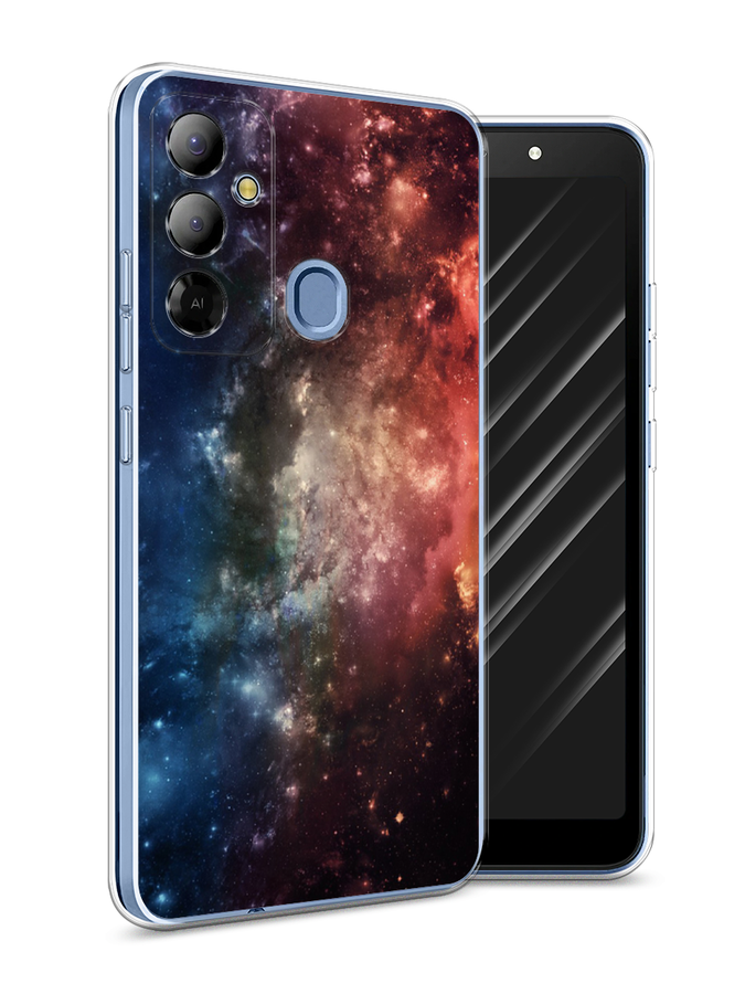 

Чехол Awog на Tecno Pop 6 Go "Космос", Синий;бежевый;красный, 302950-4