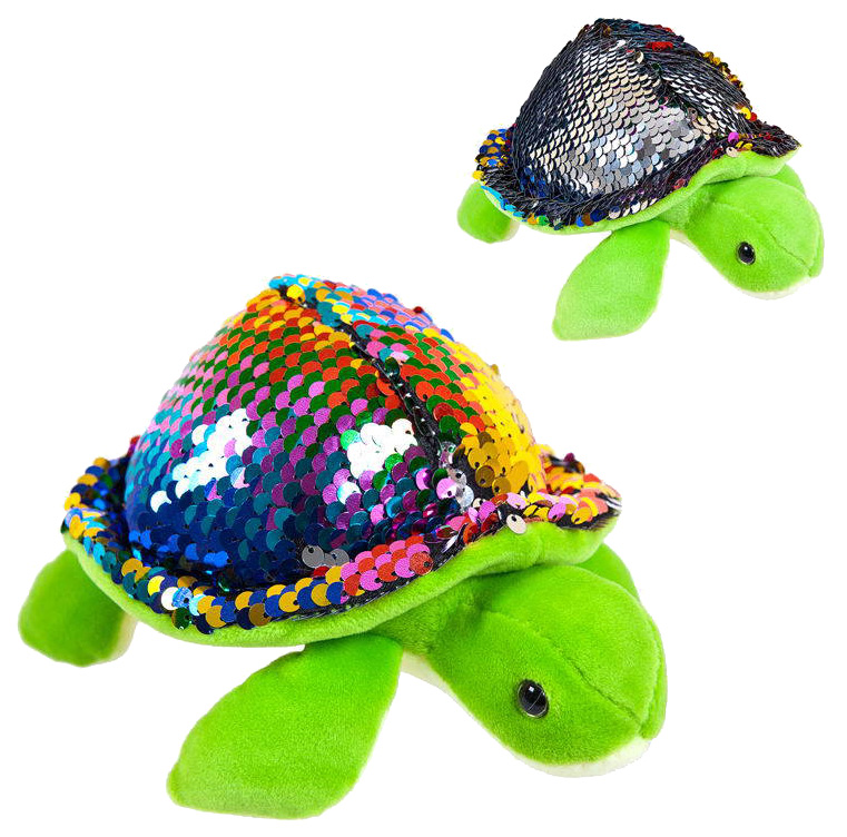 

Черепаха с пайетками 17см, Зеленый