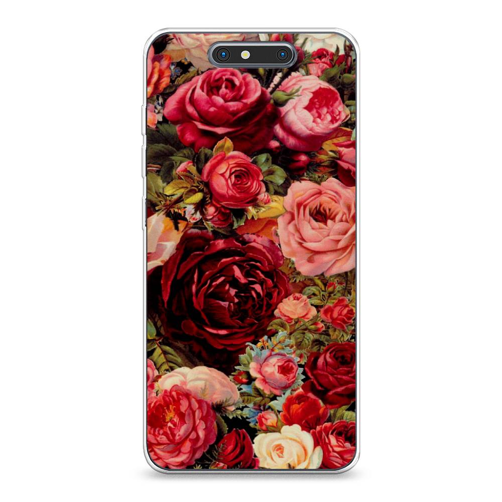 

Чехол Awog на ZTE Blade V8 / ЗТЕ Блэйд V8 "Розы винтажные", 131250-8