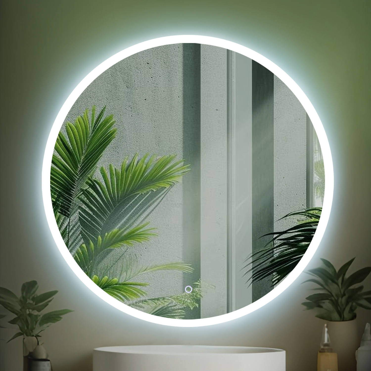 

Зеркало в ванную с подсветкой Silver Mirrors Pele lite 60 см, 6000К, холодный свет, Белый, Pele