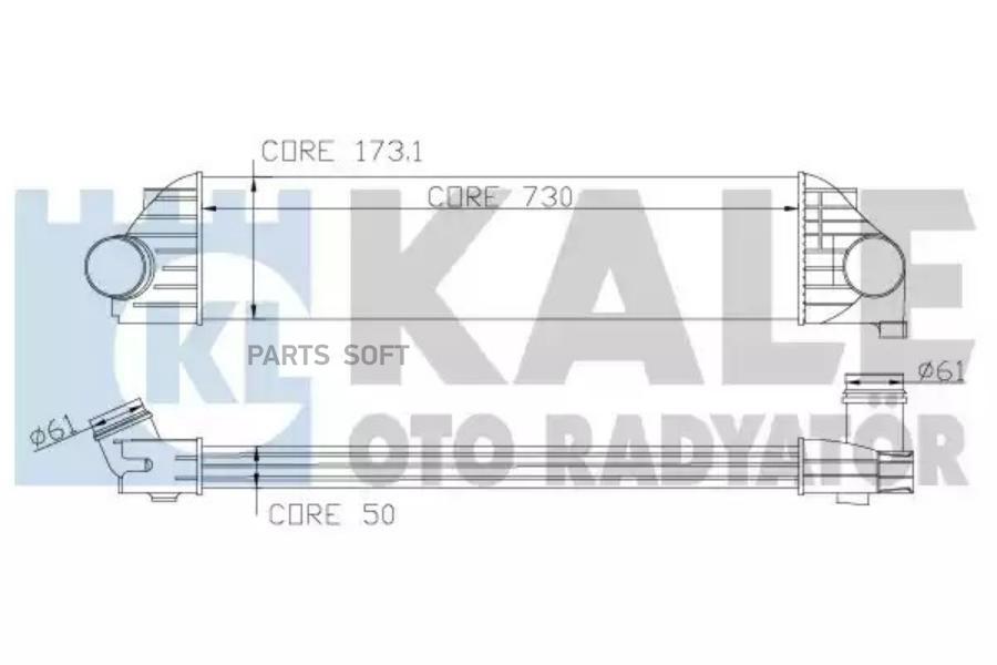 

KALE 345035 Интеркулер NISSAN NV400- OPEL MOVANO B- RENAULT MASTER III- VAUXHALL MOVANO Mk