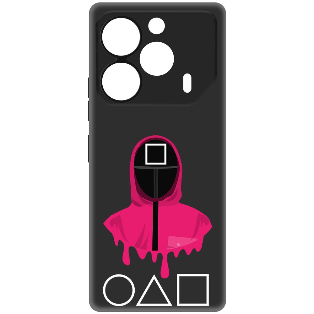 

Чехол-накладка Krutoff Soft Case Игра в кальмара-Начальник для TECNO Pova 6 черный