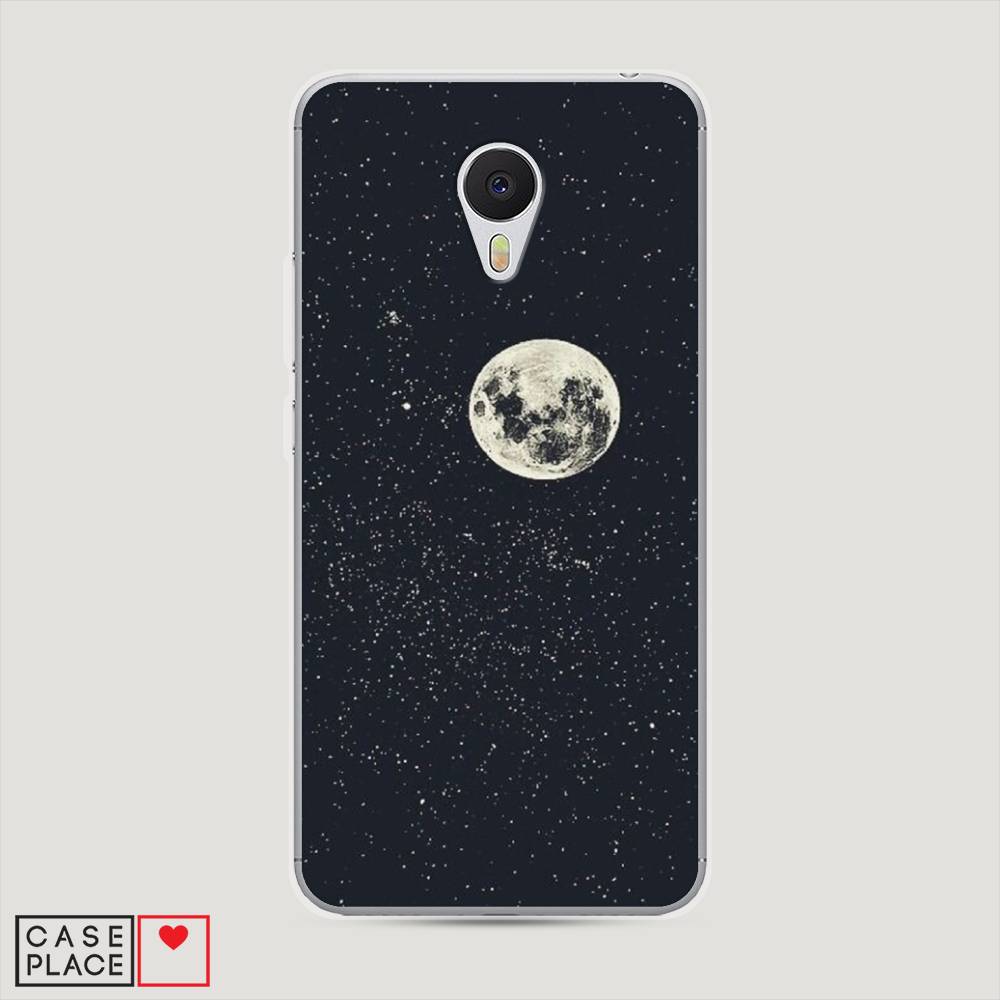 

Чехол на Meizu M3 "Полнолуние", Бордовый, 70350-2