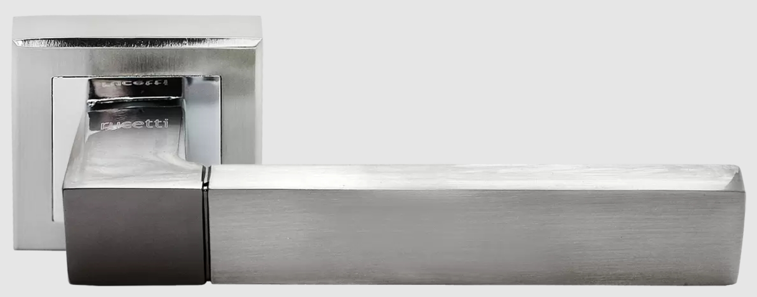 Ручка дверная Rucetti RAP 16-S белый никель/хром