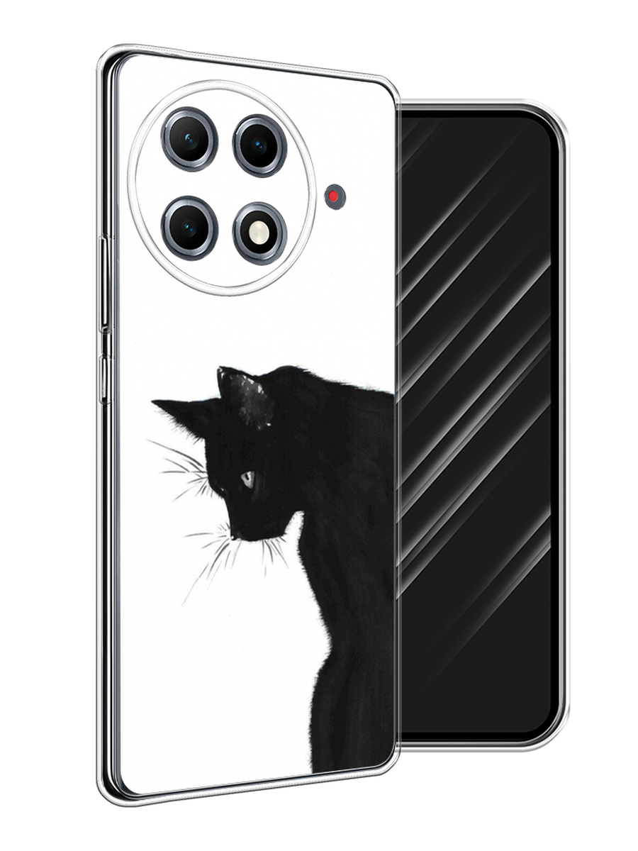 

Чехол Awog на Tecno Camon 30S Pro "Black cat", Черный;белый, 309550-1