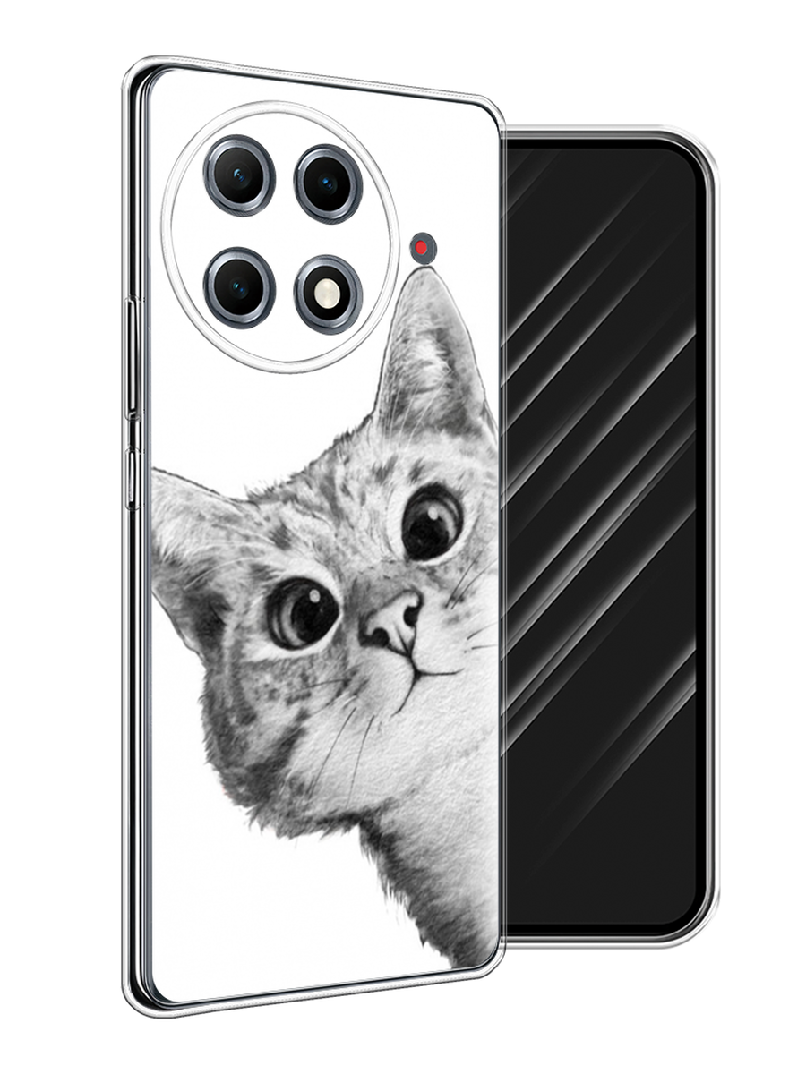 

Чехол Awog на Tecno Camon 30S Pro "Кот рисунок черно-белый", Черный, 309550-1