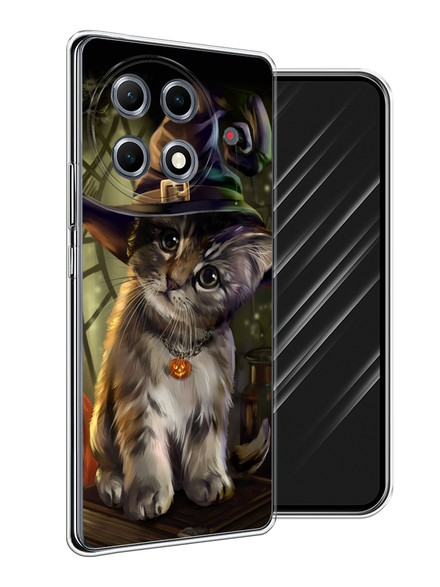 

Чехол Awog на Tecno Camon 30S Pro "Кот на Хэллоуин", Зеленый;серый, 309550-1