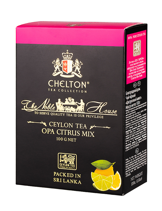 Чай черный листовой цитрусовый микс Chelton Благородный дом, 100 г