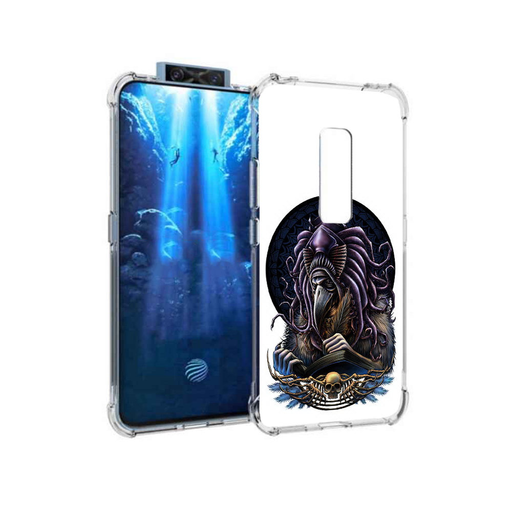 

Чехол MyPads Tocco для Vivo V17 Pro умный ворон (PT226965.387.650), Прозрачный, Tocco