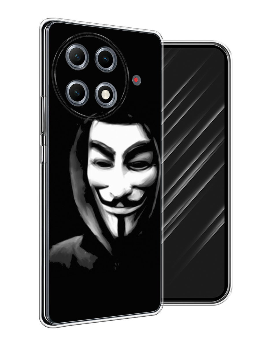 

Чехол Awog на Tecno Camon 30S Pro "Анонимус", Черный;серый;белый, 309550-1