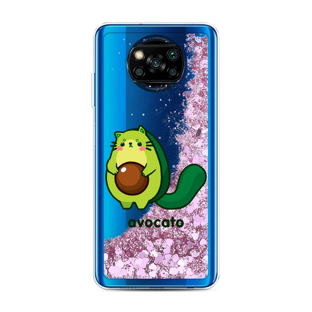 

Жидкий чехол с блестками "Avocato" на Xiaomi Poco X3 NFC, 39294-1
