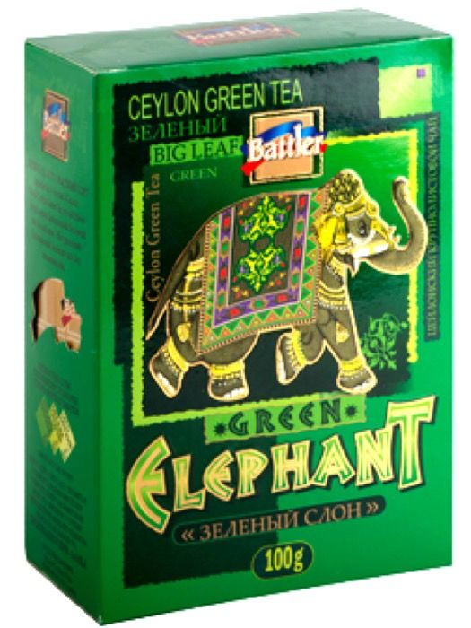 Зеленый чай Battler Парад слонов Цейлон Зелёный слон, 100 г