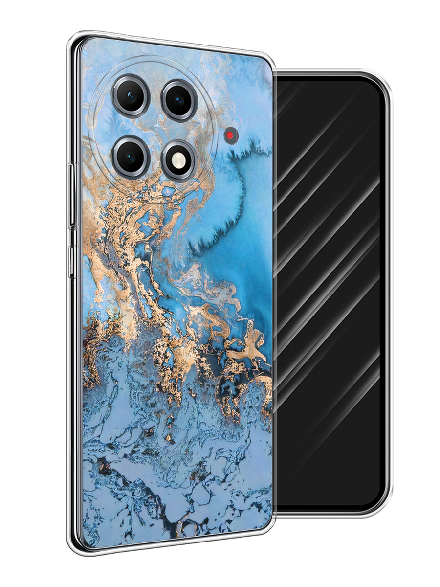 

Чехол Awog на Tecno Camon 30S Pro "Морозная лавина синяя", Серебристый, 309550-1