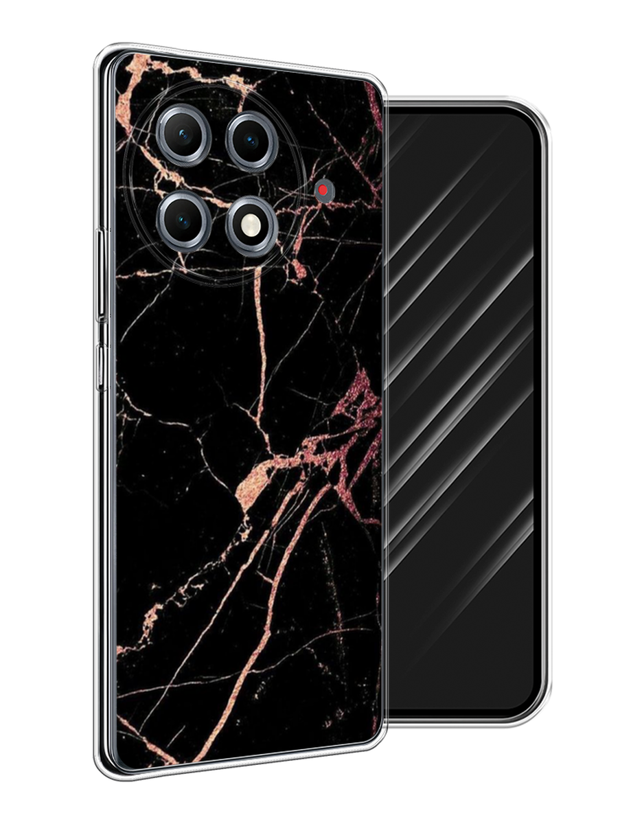 

Чехол Awog на Tecno Camon 30S Pro "Мрамор розовое золото", Черный;розовый, 309550-1