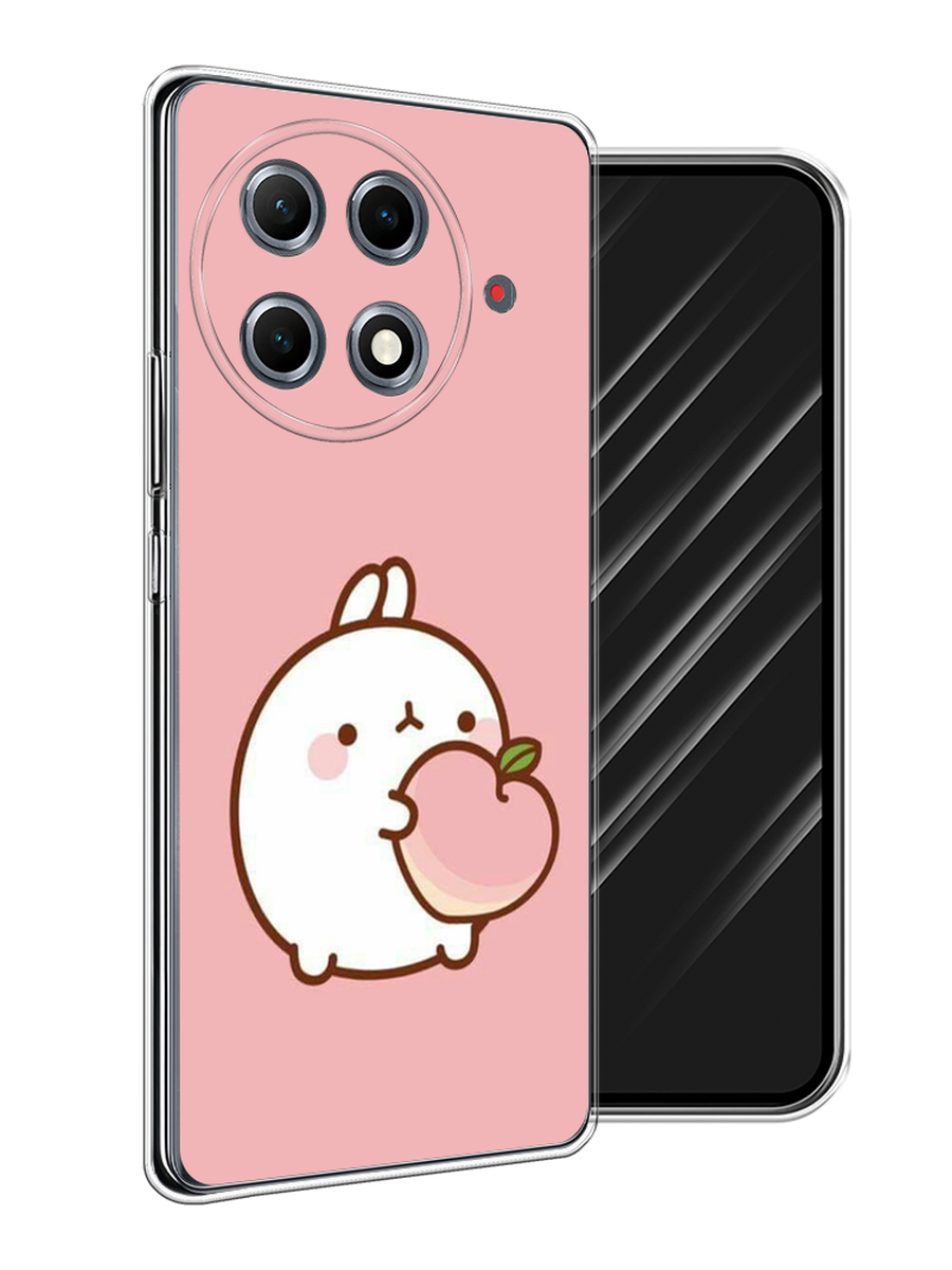 

Чехол Awog на Tecno Camon 30S Pro "Кролик с персиком", Розовый;бежевый, 309550-1