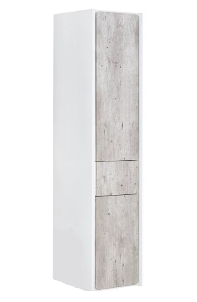 фото Ronda шкаф-колонна правый, бетон/белый матовый roca