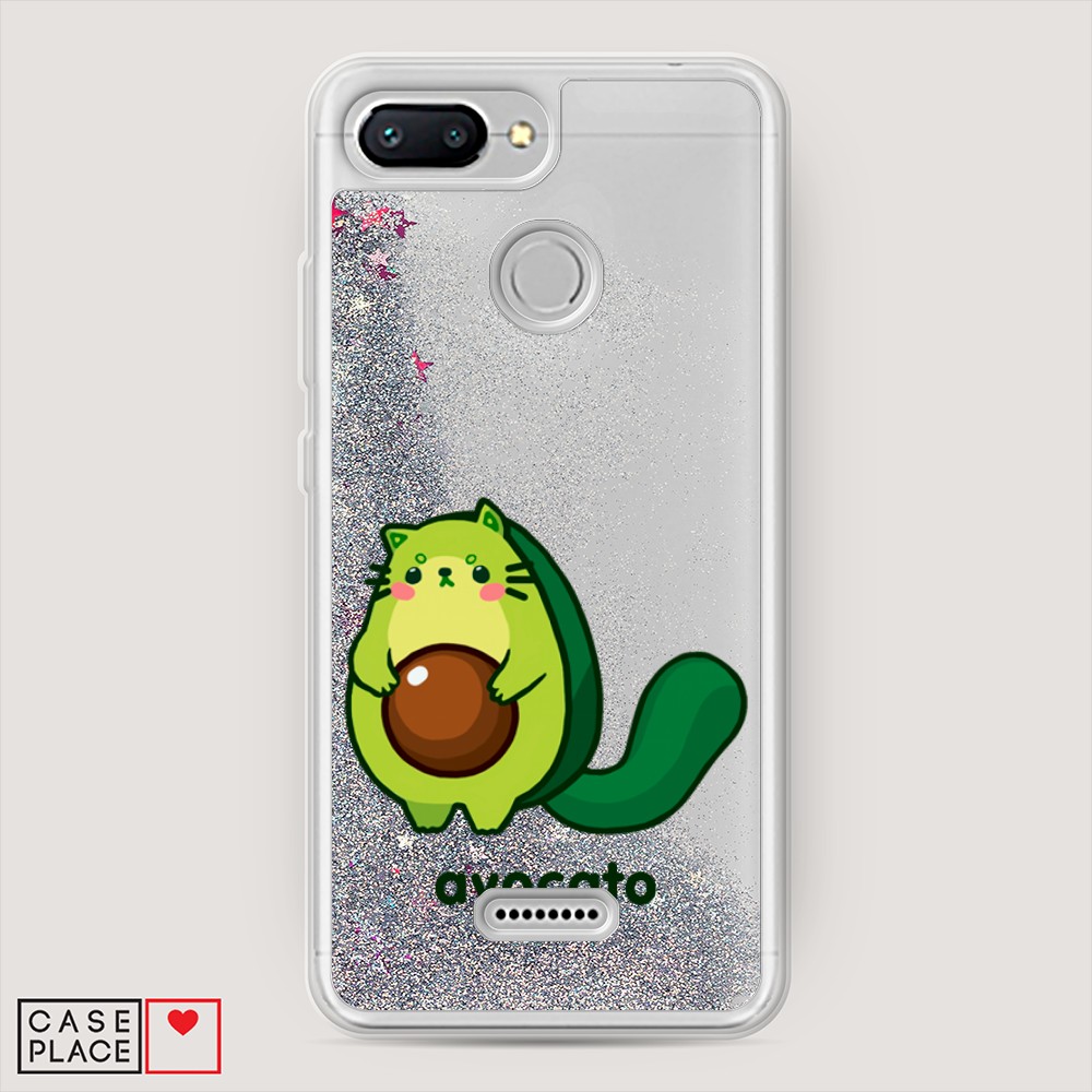 

Жидкий чехол с блестками "Avocato" на Xiaomi Redmi 6, 33891-1
