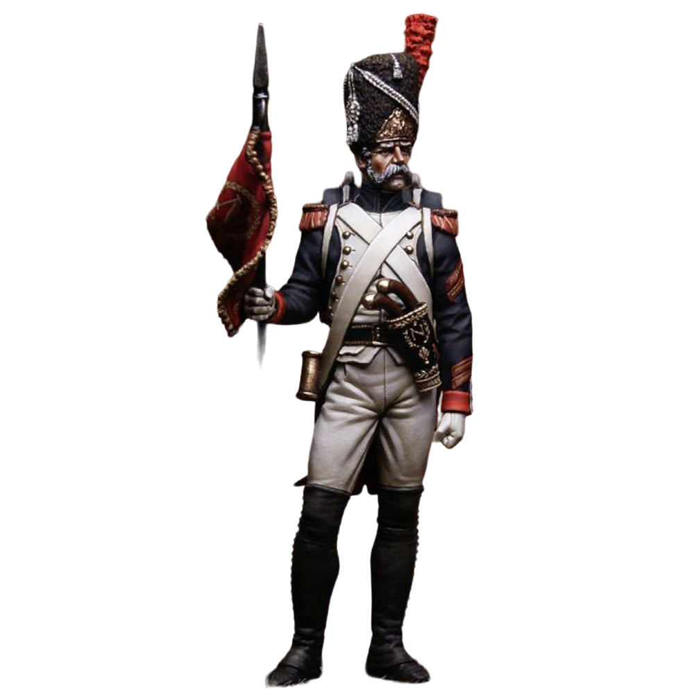 

75-095PEG Grenadiers of the guard, Sergeant Second Eagle Bearer, 1810.