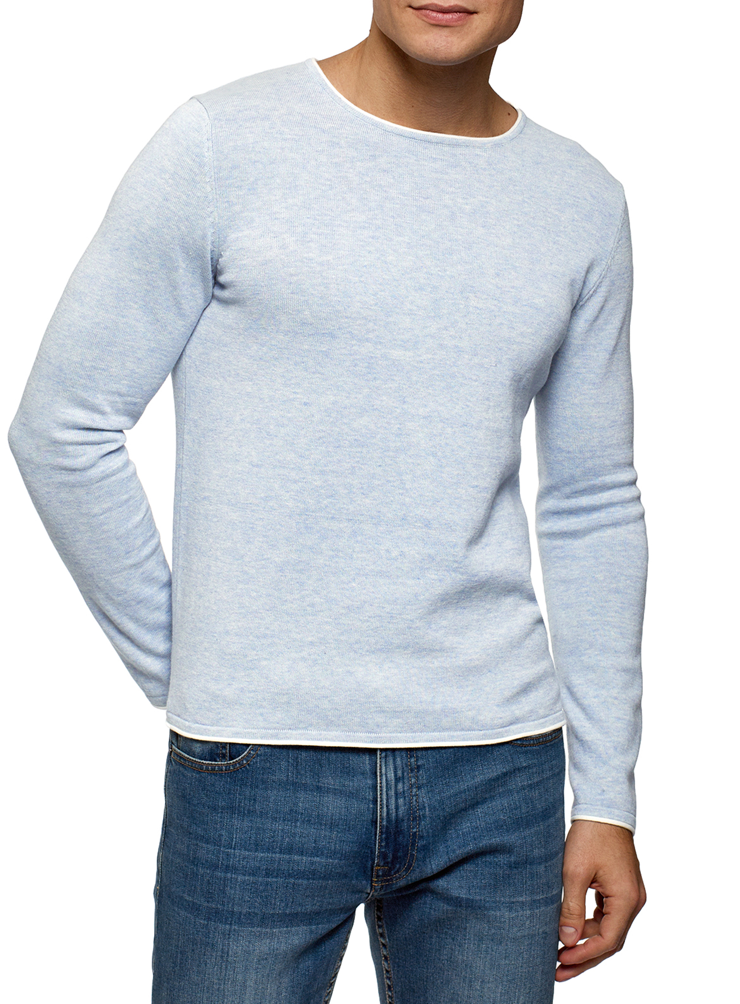 

Джемпер мужской oodji 4B112024M синий 2XL, 4B112024M