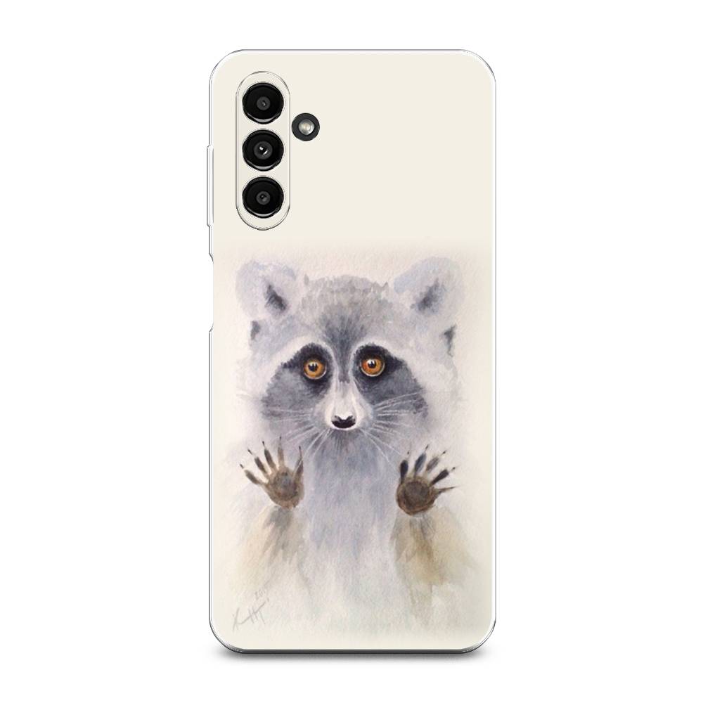 

Чехол на Samsung Galaxy A14 5G "Енот за стеклом", Бежевый;серый, 2107250-4