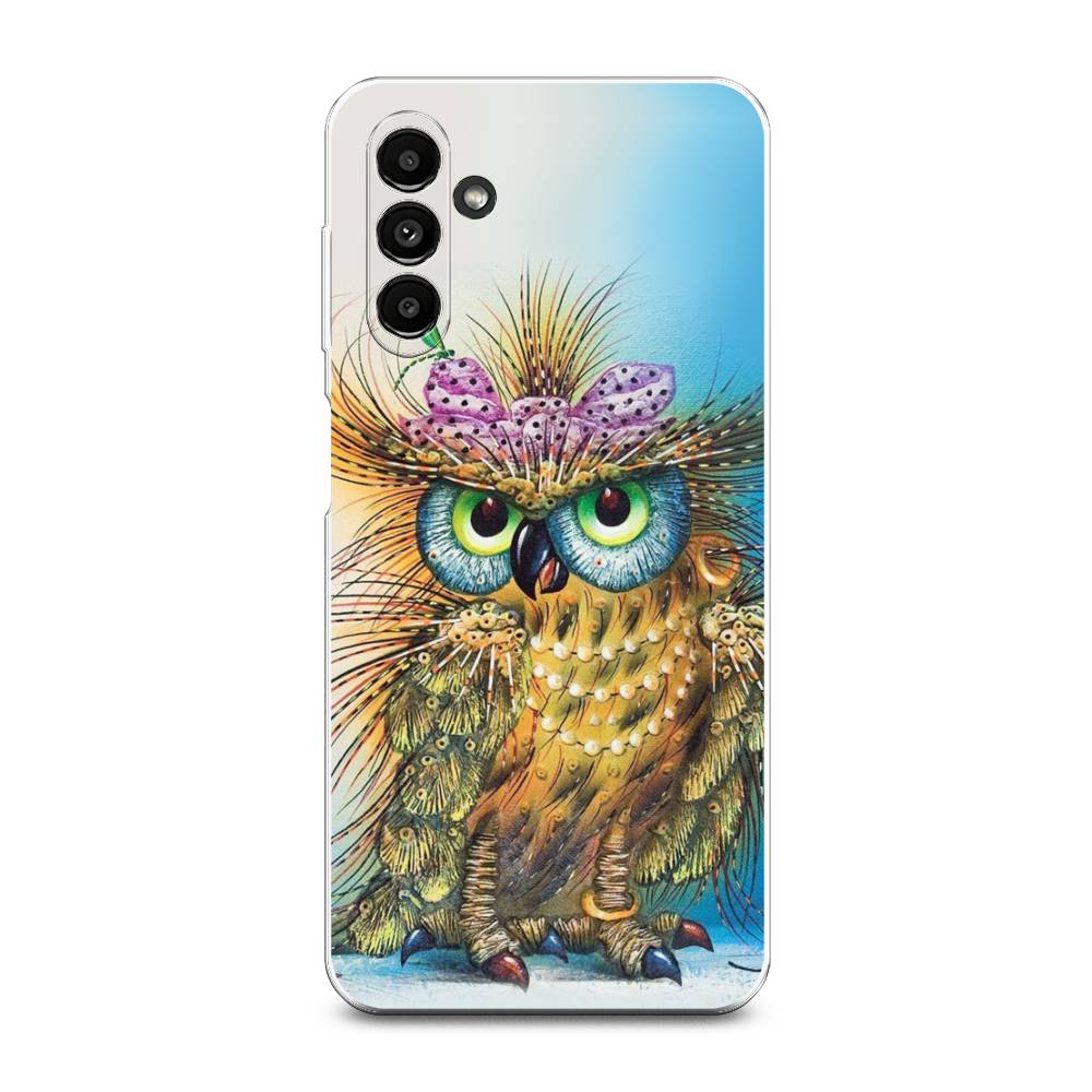 

Чехол на Samsung Galaxy A14 5G "Модная сова", Коричневый;голубой, 2107250-1