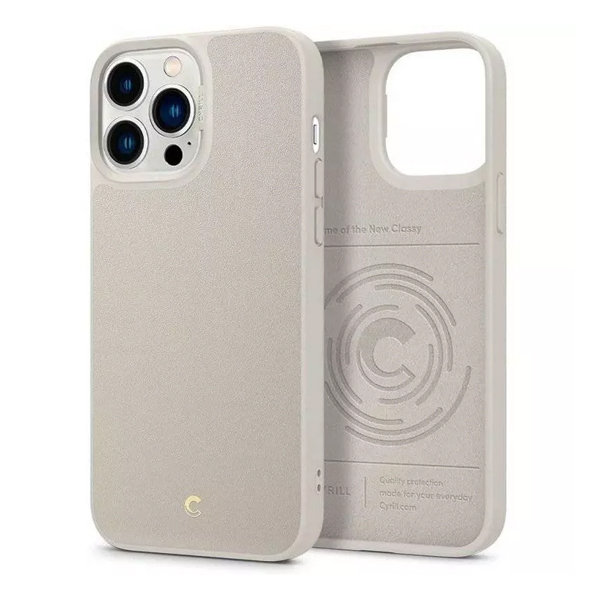 

Чехол Spigen Ciel by Cyrill Leather Brick для iPhone 13 Pro Max, Cream (ACS03174), Ciel Leather Brick (ACS03174)