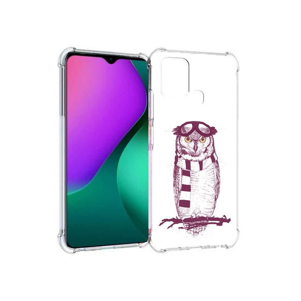 

Чехол MyPads Tocco для Infinix Hot 10 Play сова-летчик, Прозрачный, Tocco
