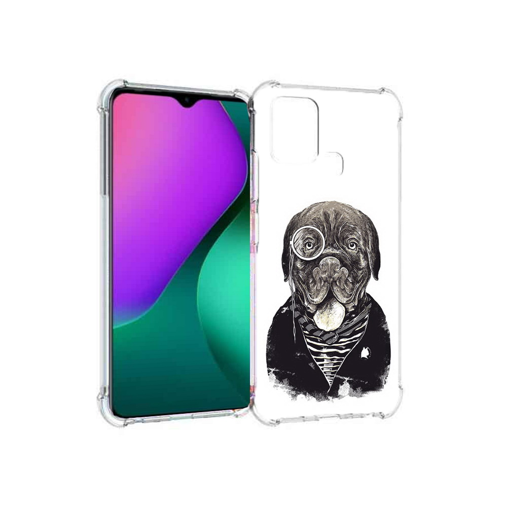 

Чехол MyPads Tocco для Infinix Hot 10 Play солидный песик, Прозрачный, Tocco