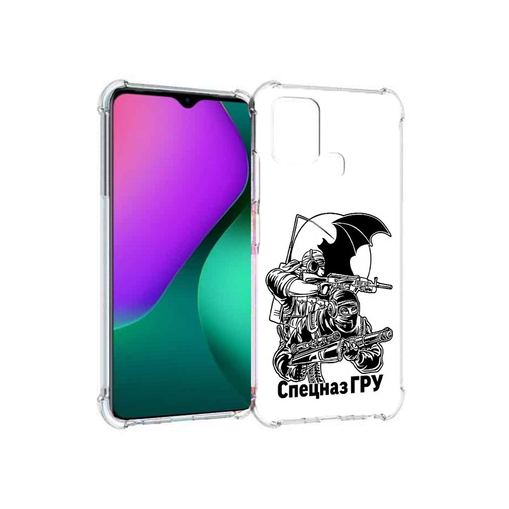 

Чехол MyPads Tocco для Infinix Hot 10 Play спецназ гру, Прозрачный, Tocco