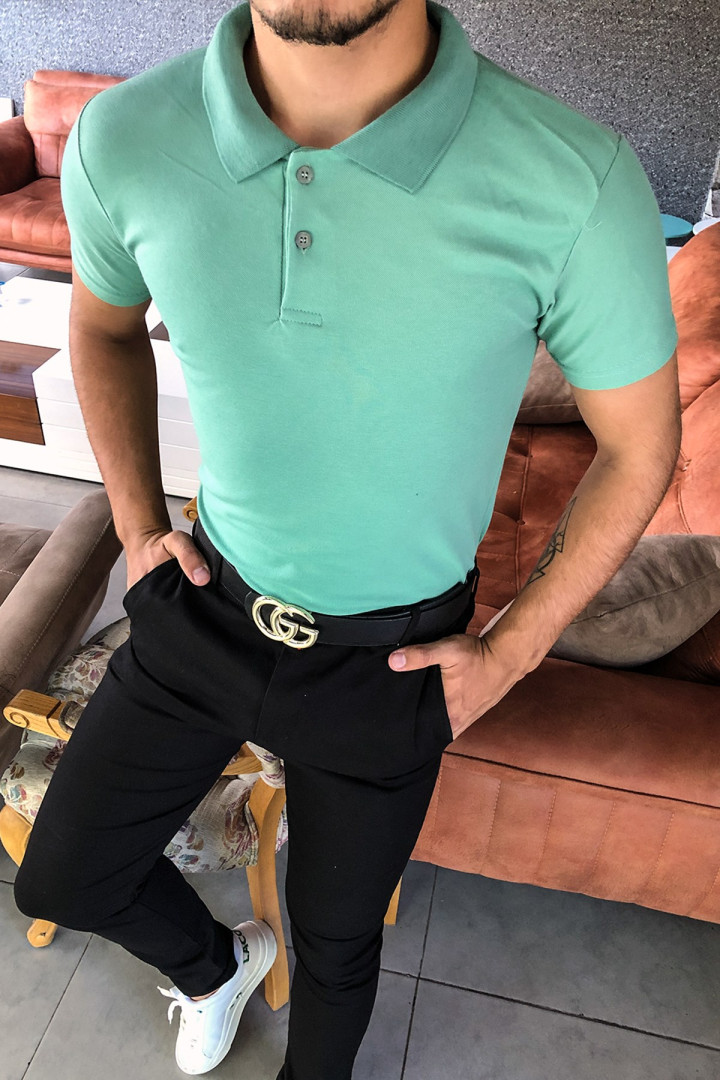 

Футболка мужская Terapi Men 23707 зеленая 2XL (доставка из-за рубежа), Зеленый, 23707